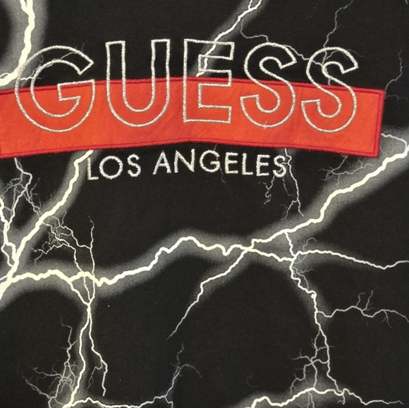 Guess Los Angeles Lightning Graphic T-Shirt – Size XL Mens - Picture 2 of 9